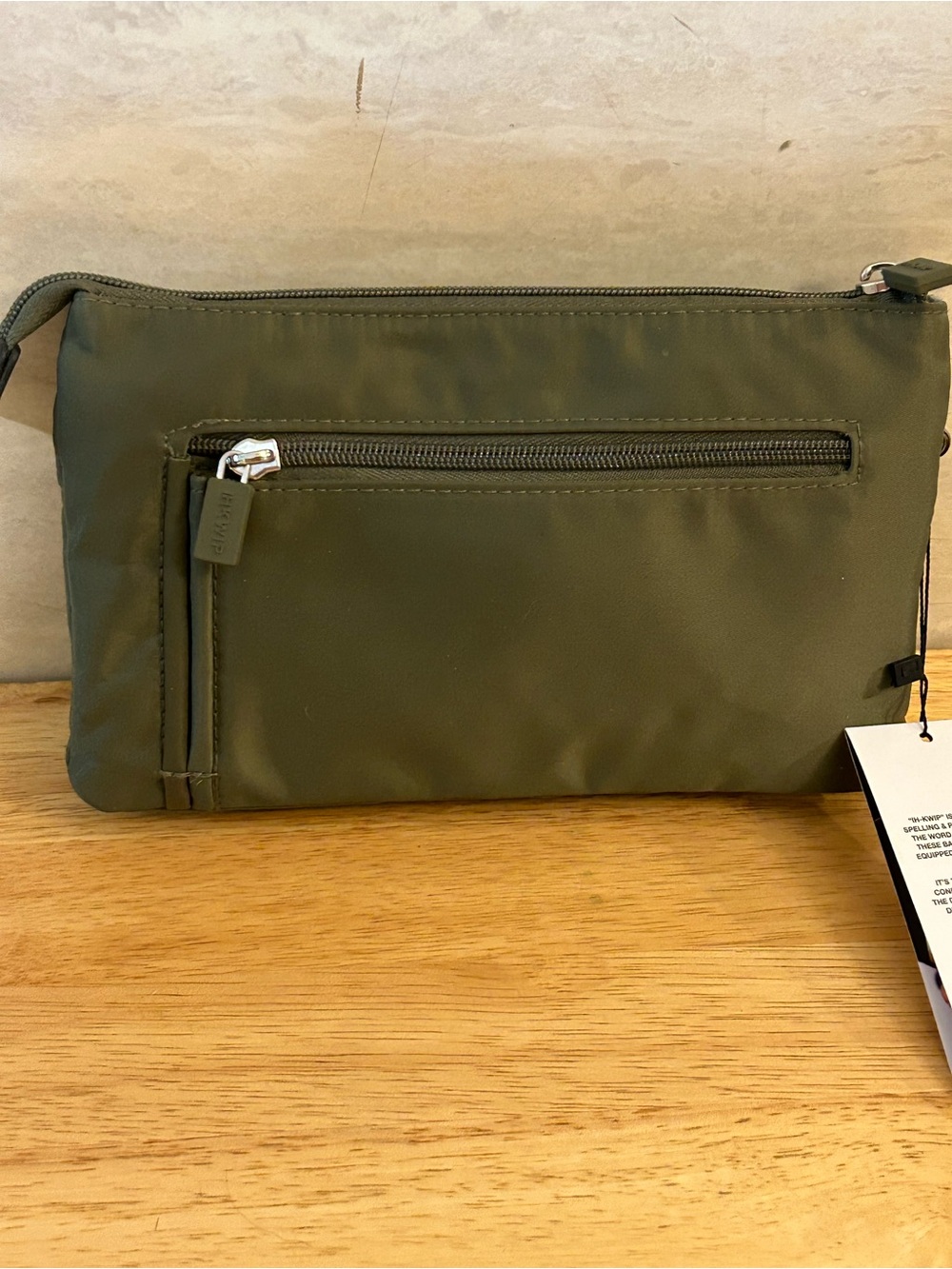 NWT- IHKWIP Triple Quilted Crossbody with Wristlet Strap Military Olive, Bag - Picture 5 of 16